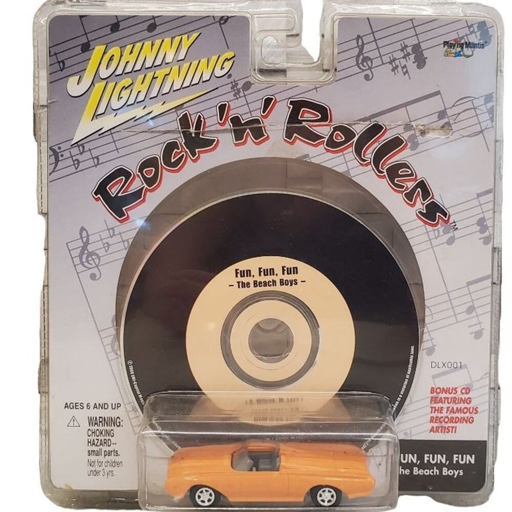 Johnny Lightning Rock'N'Rollers Car  & Beach Boys CD